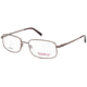 National NA0315 Eyeglass Frames - Shiny Dark Brown Frame Color