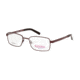 National NA0327 Eyeglass Frames - Shiny Dark Brown Frame Color