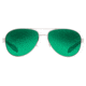 Native Eyewear Patroller Sunglasses,Chrome/Crystal Brown Frame,Green Reflex Lens,Polarized,175 397 529