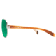 Native Eyewear Patroller Sunglasses,Chrome/Crystal Brown Frame,Green Reflex Lens,Polarized,175 397 529