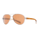 Native Eyewear Patroller Sunglasses,Chrome/Crystal Brown Frame,Brown Lens,Polarized,175 397 524