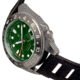 Nautis Nautis Global Dive Rubber-Strap Watch w/Date, Forest Green, One Size, 18093R-D
