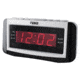 Naxa Digital Dual Alarm Clock with Radio and Large LED Display, Black/Silver NRC171