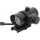 NcSTAR 1x40 Red Dot Sight w/ Built in Red Laser-QR Weaver Mount