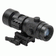 NCSTAR 3X Magnifier w/Flip to Side Quick Release Mount, Black SMAG3XFLP