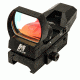NcStar 4-Reticle Reflex Black Sight w/ QR Mount, Red-Colored Reticle Set 194621