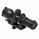 NcSTAR AR Combo/Carry Handle Adapter/3-9X42 Rubber Compact Rifle Scope/Illuminated P4 Sniper Reticle, Black KARHSEECR3942R-A