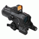NcSTAR Eco 4X34 Prismatic Scope w/Ddab/Urban Tactical Ret/Blue Illumination/Green Laser w/White/Red Nav Lights, Black, VECO434QRBR-A