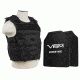 NcSTAR Expert Carrier Vest w/Two 11x14in Shooters Cut Hard PE Ballistic Panels, Black, Medium - 2XL, BPLCVPCVX2963B-A