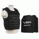NcSTAR Expert Carrier Vest w/Two 11x14in Shooters Cut Hard PE Ballistic Panels, Black, Medium - 2XL BPLCVPCVX2963B-A