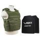 NcSTAR Expert Carrier Vest w/Two 11x14in Shooters Cut Hard PE Ballistic Panels, Green, Medium - 2XL, BPLCVPCVX2963G-A