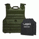 NcSTAR Expert Plate Carrier Vest w/Two 10x12in Rectangle Cut Soft Ballistic Panels, Green, 2XL BSCVPCVXL2963G-A