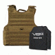 NcSTAR Expert Plate Carrier Vest w/Two 10x12in Rectangle Cut Soft Ballistic Panels, Tan, 2XL BSCVPCVXL2963T-A