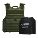 NcSTAR Expert Plate Carrier Vest w/Two 11x14in Shooters Cut Hard PE Ballistic Panels, Green, 2XL BPLCVPCVXL2963G-A