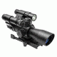 NcSTAR Mark III Tactical Rangefinder Rifle Scope 4X32/Flashlight &amp; Green Laser Combo Package KSTR432G/FLG-A