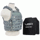 NcSTAR Plate Carrier Vest w/Two 10x12in Shooters Cut Hard PE Ballistic Panels, Digital Camo BPCVPCV2924D-A