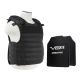 NcSTAR Quick Release Carrier Vest w/Two 11x14in Shooters Cut Hard PE Ballistic Panels, Black, Medium - 2XL, BPLCVPCVQR2964B-A