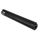 NcSTAR Vism M and P 15-22 Keymod Free Float Handguard, Black, 15 in Length, VMP22FFKMR