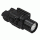 VISM Pistol Flashlight w/ Strobe And Red Laser, Gen 3, CR123A, Red/White, 200 Lumens, Black, VAPFLSRV3