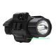 VISM Pistol Flashlight w/ Strobe, CR123A, Green/White, 200 Lumens, Black, VAPFLSGV3