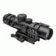 NcSTAR XRS Series 2-7x32 Compact Scope w/ Modular Upper Scope Rings, Black, Blue Ill. Mil-Dot/Waver SECXRSM2732G