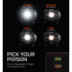 Nebo Mycro Turbo Mode Rechargeable Headlamp and Cap Light, 400 Lumens, Black, NEB-HLP-0011