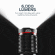 Nebo Redline COB LED Flashlight, Lithium Ion, White, 6000 Lumens, Black, NEB-FLT-0002