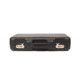 Negrini Compact Two-Sided Hard Gun Case, Black/Black, L19.9in x W14in x D4.7in 3038R/5131