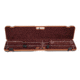 Negrini Deluxe Compact Scoped Bolt Action Rifle Case, Black/Cognac Leather Trim/Brown Interior, 1619LX/5287