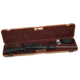 Negrini Deluxe Compact Scoped Bolt Action Rifle Case, Black/Cognac Leather Trim/Brown Interior, 1619LX/5287