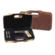 Negrini Leather Model 1911 Handgun Case, Coaba Brown Leather/Navy, 2018SPL/4836