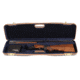 Negrini OU/SxS Deluxe Hunting Shotgun Case, Navy/Tobacco Leather/Navy Interior, 1605LX/5138