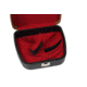 Negrini Shooting Sports Eyewear Case, Black/Bordeaux, 3105LXX/5584
