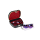 Negrini Shooting Sports Eyewear Case, Black/Bordeaux, 3105LXX/5584