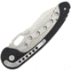 Nemesis Vertabrae Framelock Folding Knife, 3.5in Satin 9Cr13Comov SS Drop Point, Black G10 Handle, Thumb Pull, Pocket Clip, NK-20