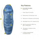 NEMO Equipment 2025 Disco 30F Endless Promise Sleeping Bag - Womens, Blue Horizon, Long, 811666037282