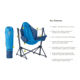 NEMO Equipment Stargaze EVO-X Folding Reclining Camp Chair, Brilliant Blue, 811666036230