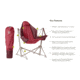 NEMO Equipment Stargaze EVO-X Folding Reclining Camp Chair, Deep Claret, 811666036247