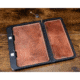 Neo Mag Leather Bottom EDC Tray - Black Tray, Antique Brown Leather, Yes, LGTRAY-BLACK-ABL-YES