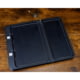 NeoMag Leather Bottom EDC Tray, w/ Brass Rod, Black Tray/Black, 11x11x4in, LGTRAY-ALLBLACK-YES
