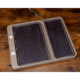 NeoMag Leather Bottom EDC Tray, w/ Brass Rod, FDE Tray/Crazy Horse, 11x11x4in, LGTRAY-FDE-CHL-YES