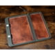 NeoMag Leather Bottom EDC Tray, w/ Brass Rod, OD Green/Antique Brown, 11x11x4in, LGTRAY-ODG-ABL-YES