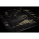 NeoMag Leather Bottom EDC Tray, w/ Brass Rod, Black Tray/Black Multicam, 11x11x4in, LGTRAY-BLACK-BMC-YES