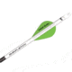 New Archery Products Quikfletch 2in Quikspin Vanes, 100 pack, White/Green/Green NAP-60-663