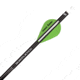 New Archery Products Quikfletch 2in Quikspin Vanes, Black Tube, 100 Pack, White/Green/Green, NAP-60-382