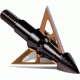 New Archery Products Thunde/Right Handead Nitro Broadhead 100 grain, Black, Pack of 3, 60-036