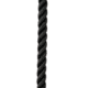 New England Ropes 1/2&quot; X 15' Premium Nylon 3 Strand Dock Line - Black 76618