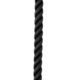 New England Ropes 1/2" X 15' Premium Nylon 3 Strand Dock Line - Black, C6054-16-00015