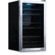 NewAir Can Freestanding Beverage Fridge - 126 Cans, Black / Stainless Steel, AB-1200