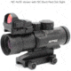 Newcon Optik NC 4x32 Red Dot Sight, 0.33 MOA Red/Green Rangefinding Reticle, Black, NC 4x32